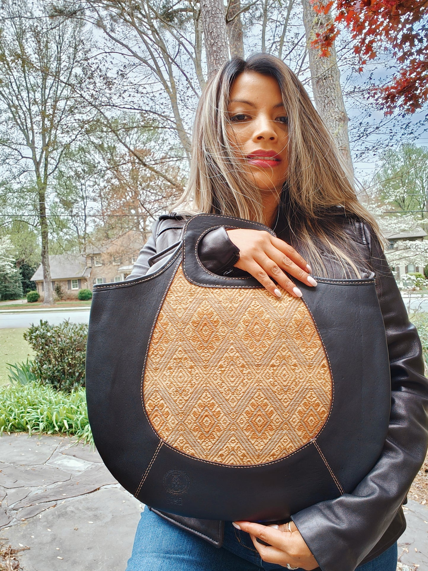 Tribal handled bags For women -Handcrafted ethical handbags - AURA MAYA - Aura Maya