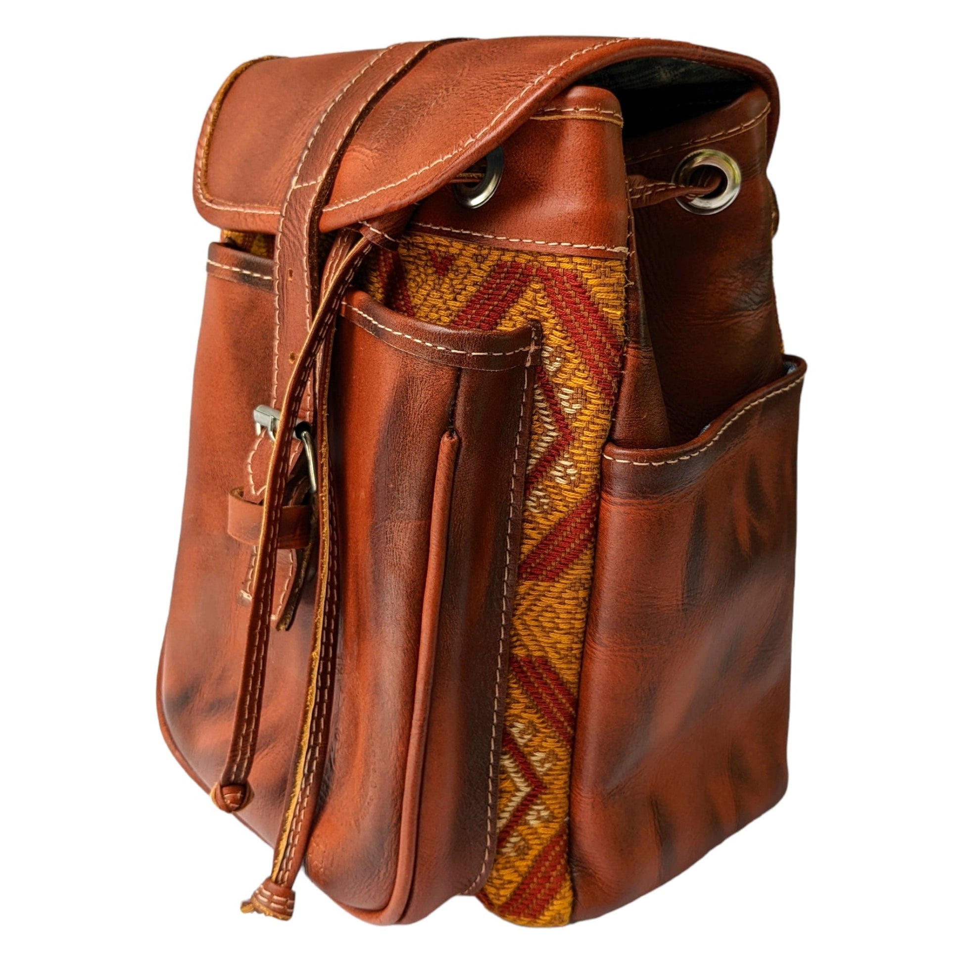 Leather Travel Backpack - Women's Backpack - AURA MAYA - Aura Maya