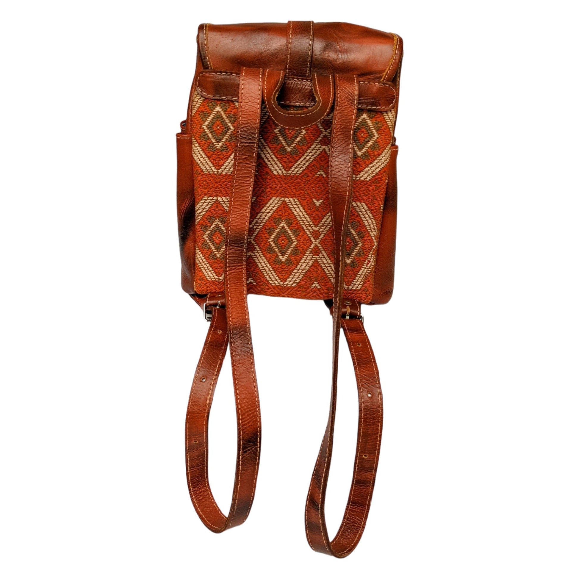 Leather Travel Backpack - Women's Backpack - AURA MAYA - Aura Maya