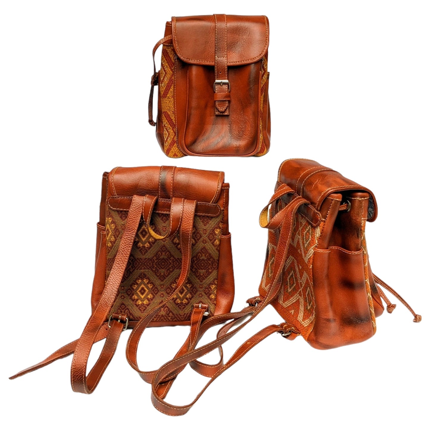 Leather Travel Backpack - Women's Backpack - AURA MAYA - Aura Maya