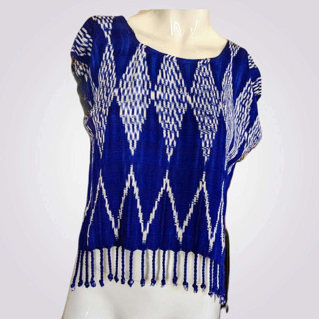 Handwoven Women Top - Tie-dyed Top - Ethnic women's tops  - AURA MAYA - Aura Maya