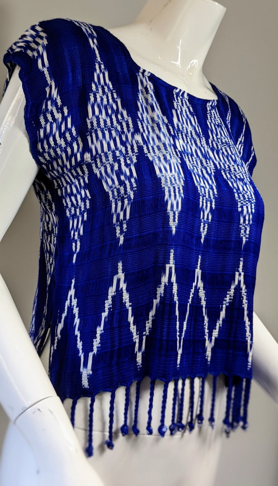 Handwoven Women Top - Tie-dyed Top - Ethnic women's tops  - AURA MAYA - Aura Maya