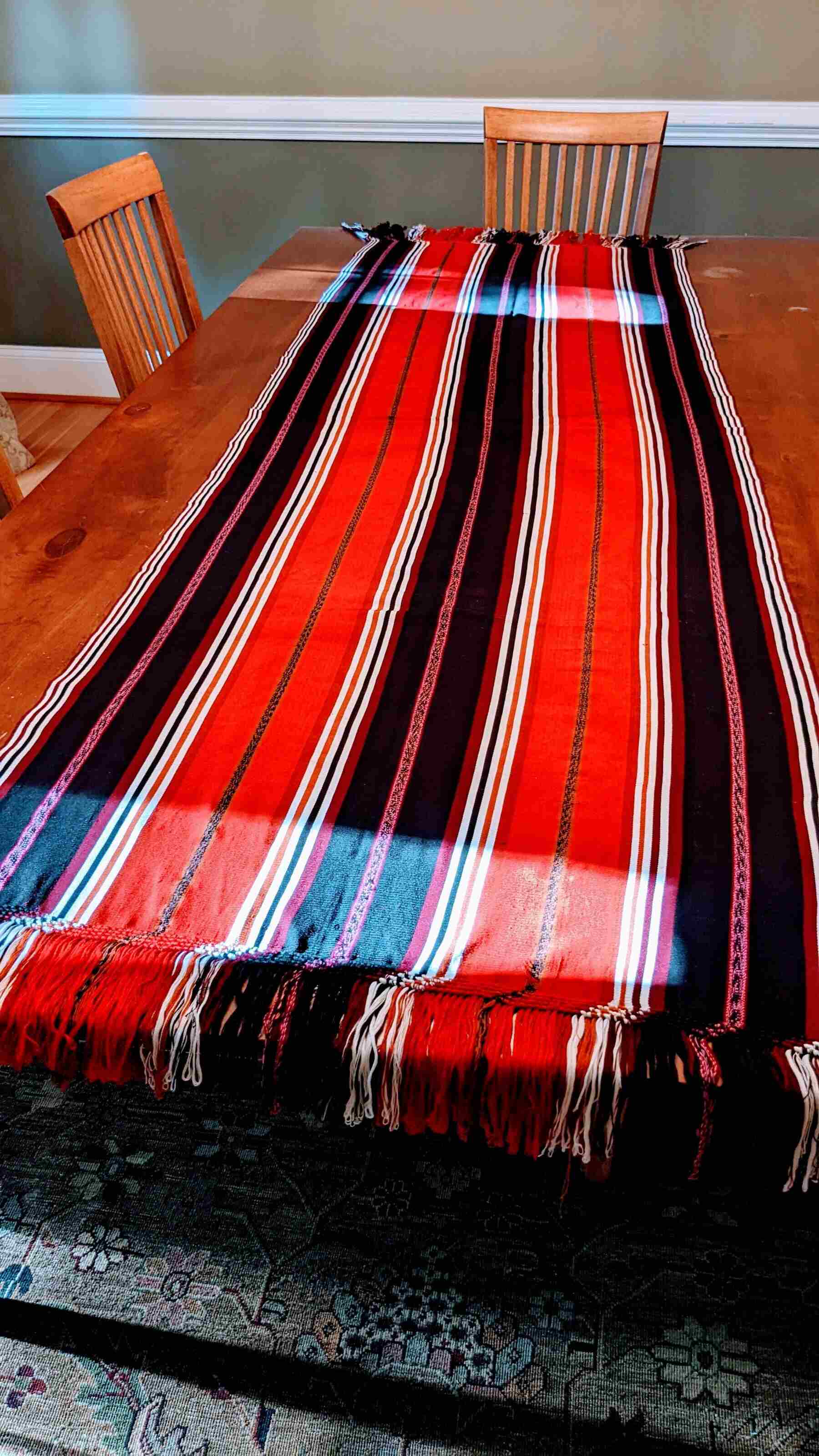 Fair trade table runners - Guatemalan textile - One-of-a-kind Fabrics - AURA MAYA - Aura Maya